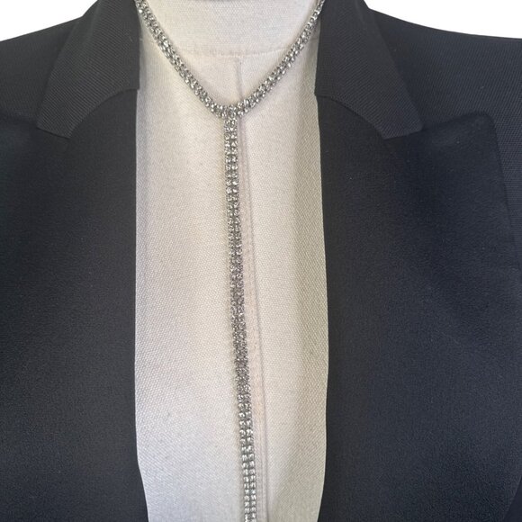 2/$24 Rhinestone Gold Crystal Choker Y-Lariat Necklace Adjustable Chain Elegant - Picture 5 of 7